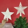 Decorazioni natalizie Glitter Argento Fiocco di neve Albero Top Ornamenti per la casa Decorazioni natalizie Navidad 2023 Anno