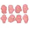 Baking Moulds 3D Cookie Cutters Set Of 8 Career-themed Cartoon Biscuit Molds For Ideal Career Chef Scientist Teacher