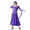 Stage Wear M-19278 High-end Ballroom Practice Dress Women Lyrical Dance Costume Flamenco Sexy na sprzedaż