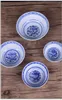 Miski 1PCS w stylu chińskim miski ceramiczne naczynie stołowe niebiesko -białe porcelanowe porcelanowe sztuka sztuka ryżowa pojemnik na zastawę stołową kuchenną