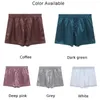 Underpants Men's Shiny Satin Boxers Home Panties Beach Bottom Pajamas Pure Thin Sexy Underwear Bikini Loose Sports Boxer Lingerie Plus