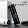 Nowy inteligentny termos ze stali nierdzewnej Wyświetlacz temperaturę Smart Water Butelka do Mazda 3 BK BL 323 Axela Atenza CX-3 CX-4 CX5 CX-7