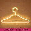 Hanger Hooks LED Neon Sign USB Powered Neons Night Light For Room Bedroom Store Holiday Wall Decoration Grils Holiday Gift RRA900