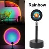 Instrument Sunset Projection home Led Light Rainbow Atmosphere Lamp Creative Background Wall Floor Projector Fill For Live Broadcast Interior