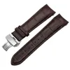 T035 Couturier Watch Band Buerfly Clasp Strap Wrist Bracelet 22mm 23mm 24mm152c6561527用の曲線端端皮革ウォッチバンドツール