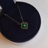 damski naszyjnik koniczyna luksusowy złoty diament naszyjniki wysokiej klasy materiały łańcuszek projektanci agat projektant Jewelrycollana wisiorek nigdy nie blakną nie uczulające diamenty