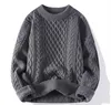 Men Sweaters O-Neck Knitted Spliced Loose Color Sweater New All-match Casual Pullovers Korean Warm Tops M-3XL