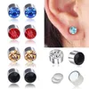 Boucles d'oreilles arrière 1 paire femmes hommes forts magnétiques sans oreille sans oreille sans perçage masse d'oreille en ruine aimant en acier inoxydable