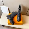 2023 Designer Paris Ruby Flat Ranger High Boots Beaubourg Ankle Boot Calfskin Chunky Martin Winter Shoes Laureate Platform Desert Lace-Up Sneakers Storlek 35-41