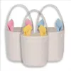 Ostern Korb Bunny Ohr Eimer Neue Zylinder Kaninchen Geschenk Tasche Solide Leinwand Lagerung Organizer Eier Kinder Süßigkeiten Taschen Totes Handtaschen BC241