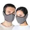 Casques de moto hiver extérieur masque chaud vélo équitation ski couvre-tête coupe-vent protection de l'oreille respirant