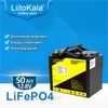 12V LiFePO4-Batterie 50Ah 60Ah 100Ah 120Ah 150Ah 180Ah 12,8V Lion Power-Batterien 3000 Zyklen für Wohnmobile, Wohnmobile, Golfwagen, Gelände, netzunabhängiger Solarwind mit 14,6V-Ladegerät