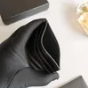 Grossist lyxdesigner kvinnor plånbok kvinnokorthållare slot handväska äkta läder originallåda damer med metalllogotyp