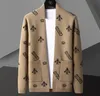 Pulls pour hommes Fashion Bee Marque Automne Hiver Designer Cardigan Plus Taille Angleterre Style Épissé Couleur Cardigan Veste En Tricot