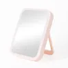 Le dernier miroir de courtoisie éclairé 18X13CM miroir portable pliant de bureau beaucoup d'options de couleur prend en charge le logo personnalisé