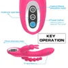 Beauty Items Rabbit Vibrator G-spot And P-spot Anal Triple Curve 12 Function Rechargeable Clit Stimulator Dildo For Women Vagina Masturbator