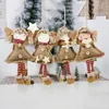 Kerst hanger drop ornamenten engelpop met lange benen kerstboom vakantie decoraties kerstversieringen voor huis navidad nieuw