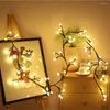 Strings 2.5M 72Led Tree Vine Branch Light Bedroom Starry Ball Fairy String Christmas Garland For Holiday Wedding Party Decor
