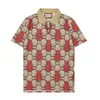 Herrpolos designer lyxiga herr t-shirts polo skjortor bokstäver klassiska premium casual män kort ärm bomull komfort trend sommar wu8v
