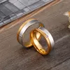 Wedding ringen mode roestvrij staal alliantie kubieke zirkonia paar voor vrouwelijke mannenliefhebbers jubileum sieraden