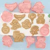 Stampi da forno Stampo per biscotti di San Valentino Love Candy 3D Stereo Press Cartoon Pasticceria Taglierina per biscotti Cake Decor Stamp Utensili da cucina