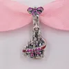 Andy Jewel Jewelry 925 Sterling Silver Beads Micky and Minny Mouse DSN Parks Holiday Charm Pandora Charms Fits Fits European Pan238a