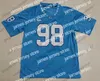 ملابس الكلية الأمريكية لكرة القدم UNC North Carolina Tar Heels # 98 Lawrence Taylor 49 Julius Peppers 85 Eric Ebron 10 Mitchell Trubisky Retired Vintage Football Jersey