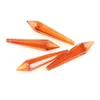 Chandelier Crystal Orange Red 30pieces 60mm Icicle Prism Drop Shape Parts Pendants For Home/Wedding Lamp Decor