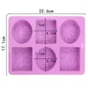 Craft Tools Round en Square Silicone Soap Mold wordt gebruikt om tafelvorm te maken voor 3D -mallen zepen Badbombom maken Kit