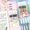 Cute Girl Gel Pen 0.5mm Quick Dry Black Straight Liquid Signature Kawaii Animal Cat penne Student School Exam Writing Stationery