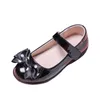 Flat Shoes Girls Leather For Children Wedding Dress Princess Dance Kids Summer Bow-knot Black Student Sandals Korean Fashion