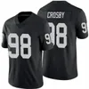 2024 Maxx Crosby Football Jersey 89 Brock Bowers Adams Josh Jacobs Hunter Renfrow Johnathan Abram Bo Jackson Ruggs III