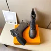 2023 Designer Paris Ruby Flat Ranger Botas altas BEAUBOURG Botines Piel de becerro Chunky Martin Zapatos de invierno Laureate Platform Desert Zapatillas con cordones con caja