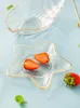 Plates Nordic Phnom Penh Glass Plate Creative Personality Home Transparent Snack Salad Dessert Fruit