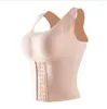 Women's Shapers Women Reductive Girdle Posture Corrector Bra Seamless Underwear Sheath Slimming Corset Tops Tummy Control Body Tank