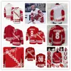 College Hockey Wears Nik1 YOUTH Wisconsin Badgers Jersey Brock Caufield Owen Lindmark Jack Gorniak Tyler Inamoto Sam Stange Dominick Mersch Josh Ess Jesper