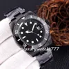 Factory Watch 41mm Automatisk mekanisk keramisk person 904L Rostfritt stål Sapphire Watch Black Series armbandsur