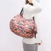 Bolsas de almacenamiento Bolsa de tela Oxford plegable Estilo japonés Impermeable Supermercado portátil Un hombro Compras Viajes F67