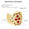 Bangle Neovisson Marocko Rhinestone Gold Color Arabic For Women Dubai Etniska bröllop smycken grossist