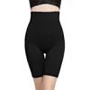 Intimo modellante da donna Mutandine contenitive senza cuciture in pelle nera Donna Vita alta Tummy Trimmer BuLifter Body snellente Intimo Leg Shaper Underpans