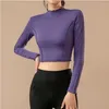 Active Shirts Spring Women's Yoga Top Swearshirt Long Sleeve Naked Feeling Sports Fitness Gym Slim Fit Running Tank Tops