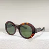 Óculos de sol para mulheres marca de moda 0208 Protetor Eyewear Personalidade Espelho Round Frame Round Men Designer Sunglasses