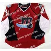 تلبس الهوكي الكلية Nik1 مخصص Ahl Cleveland Lake Erie Monsters 25 Stewart 20 Mackenzie 39 Galiardi Hockey Jerseys Red White Blue Size S Size S-4XL