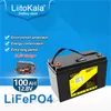 Liitokala 12.8V 90AH 100AH ​​120AH LIFEPO4 PACK PACK 12V Le phosphate de fer au lithium rechargeable peut être utilisé pour la cellule solaire de golf 4S 100A BMS avec un chargeur LCD 14.6V