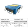 LiitoKala 12V/12,8V 80Ah Lifepo4-Batterie LED 5V USB für Solarleuchte RV Outdoor Camping Solarenergie Backup Power Golfwagen 14,6V 5A