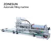 ZONESUN ZS-DTYT2L自動空気圧液体充填機2ヘッド飲料水ボトルフィラー小さな生産ライン