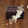 Braccialetti con ciondoli 1 pz Accessori da matrimonio da sposa Bracciale Fiore Accessori da polso in cristallo Vendita materiale petalo Perla