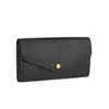 M61182 Empreint leather SARAH wallets women embossed envelope hasp long wallet card holder flower clutch purses with box287j