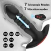 Skönhetsartiklar app bluetooth anal vibrator teleskopisk prostata massager stimulator stor rumpa plugg analplug dildo för kvinnor sexiga leksaker för män homofile