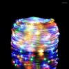 سلاسل عيد الميلاد ديكور فيستون LED Fairy Lights Strip Outdoor Garland Garland Garden Garden Decor